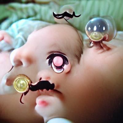 Babies with monocles anime