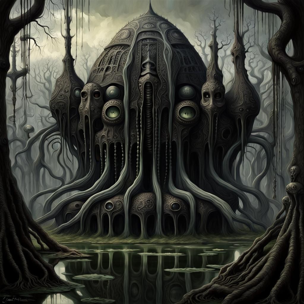 Cthulhu Cult Central - AI Generated Artwork - NightCafe Creator