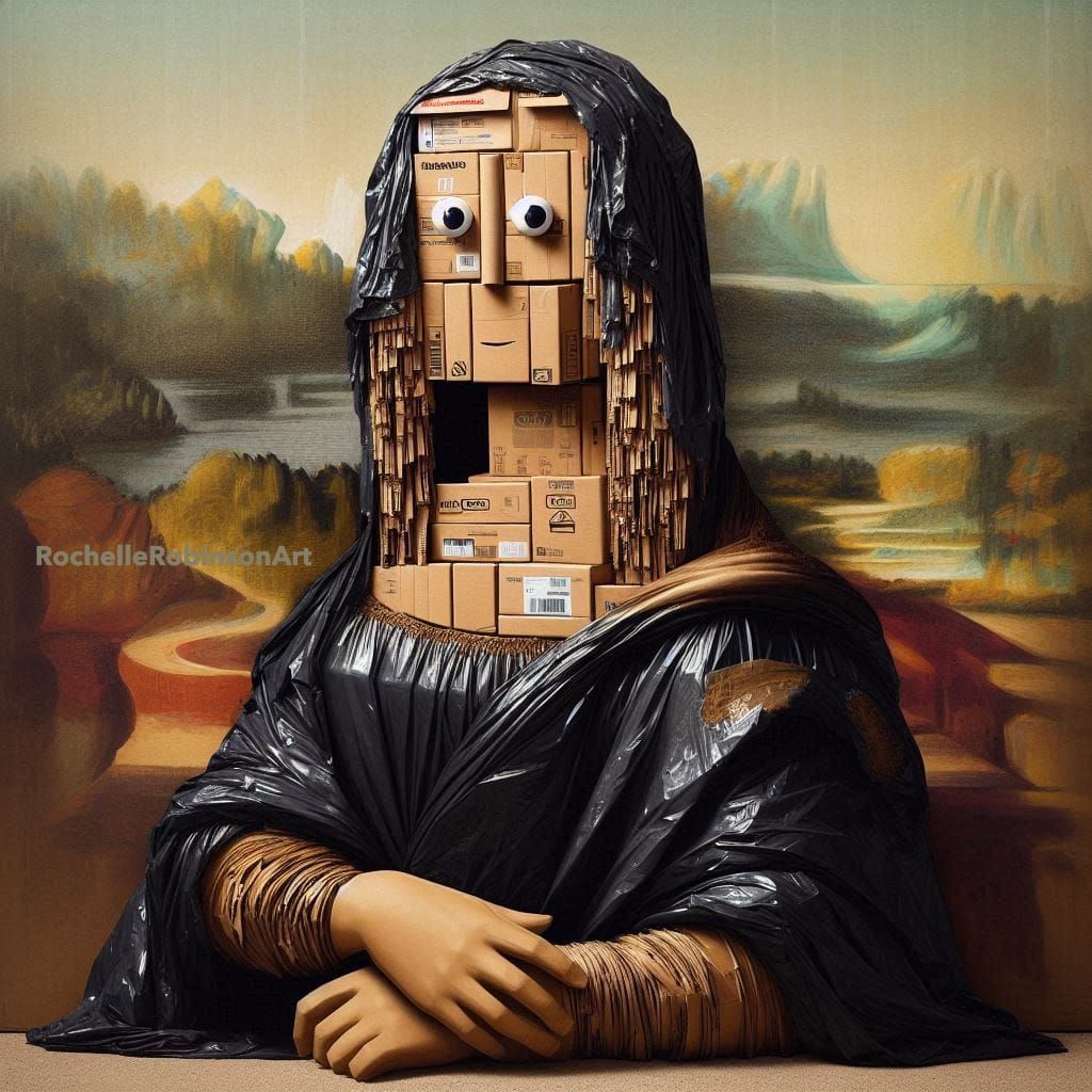 Mona Lisa - Cardboard Art