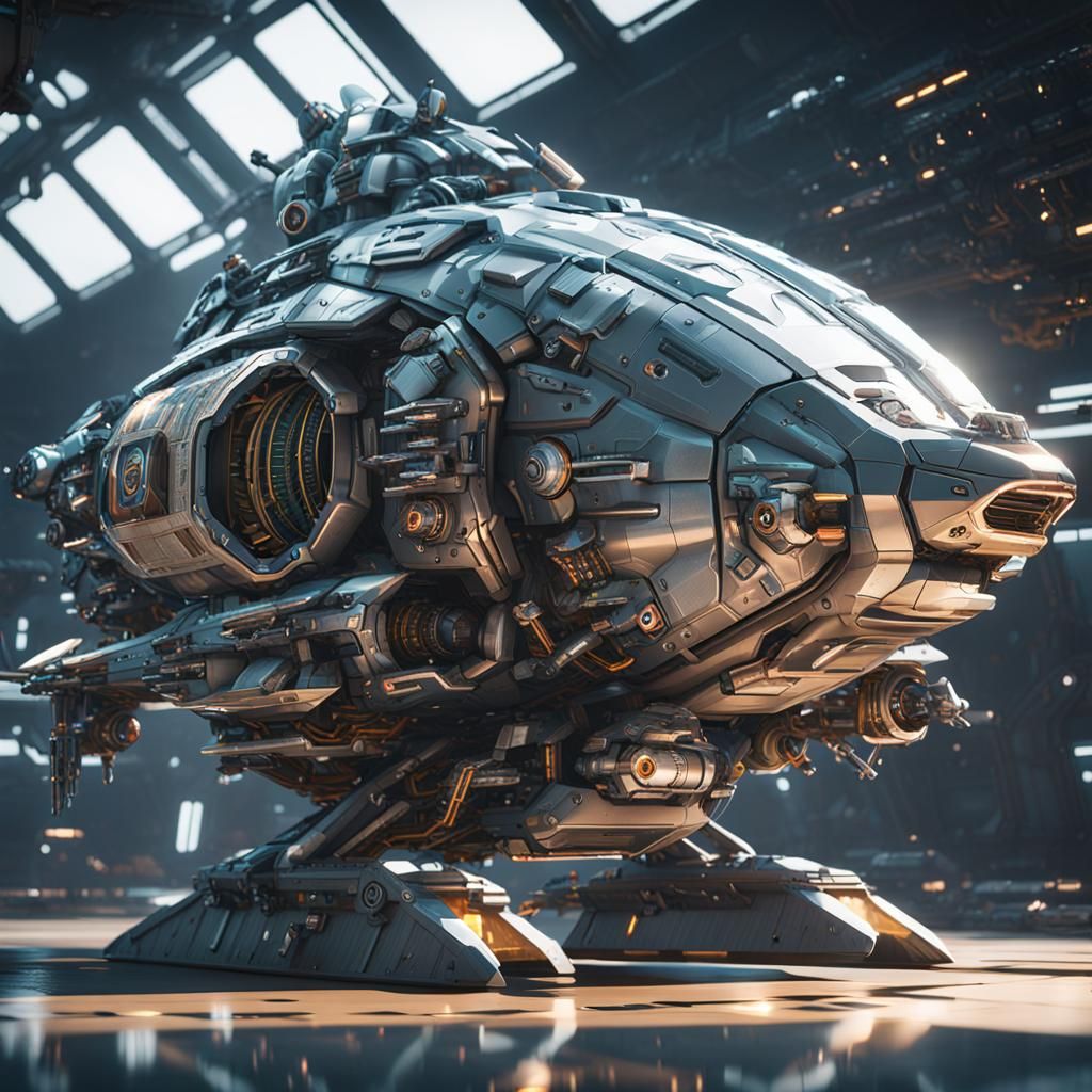 spaceship,fish
