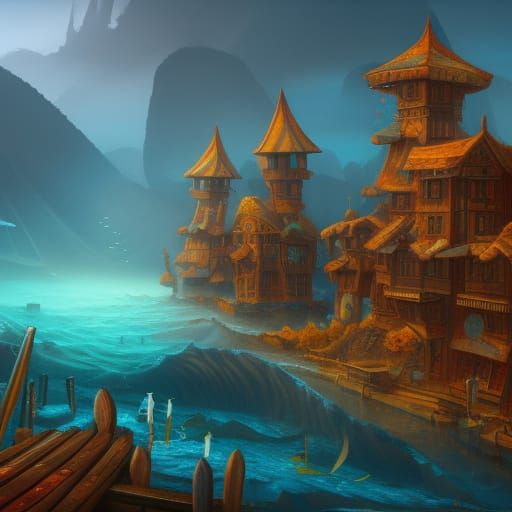 wooden town