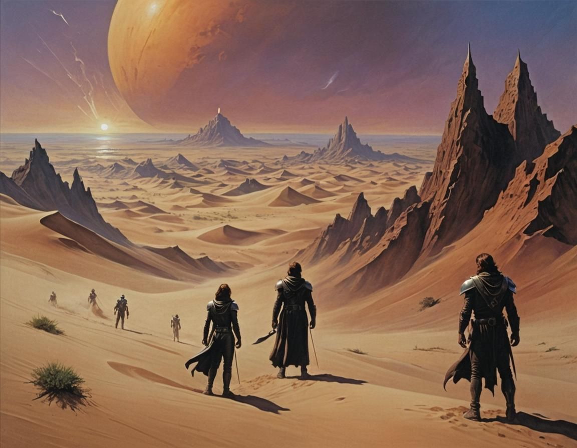 Frank Herbert's Dune by Boris Vallejo - AI Generated Artwork ...