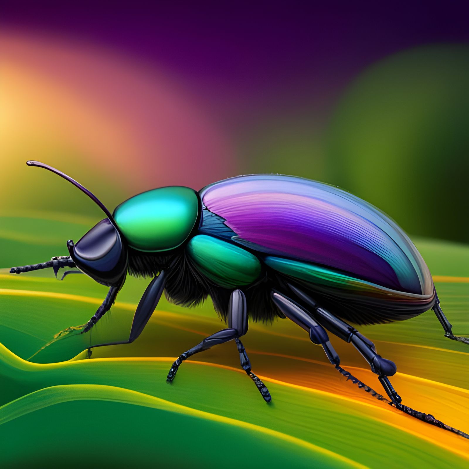 Iridescent Bug - AI Generated Artwork - NightCafe Creator