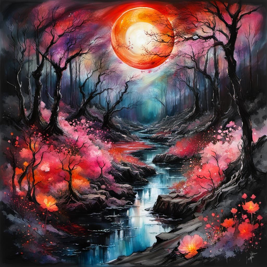 Forest  by @Jasmine Liu