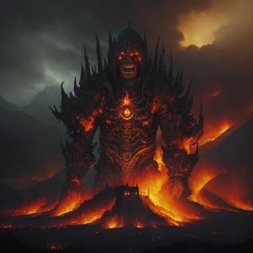 Terrified Person's Descent into Hell: Digital Matte Painting