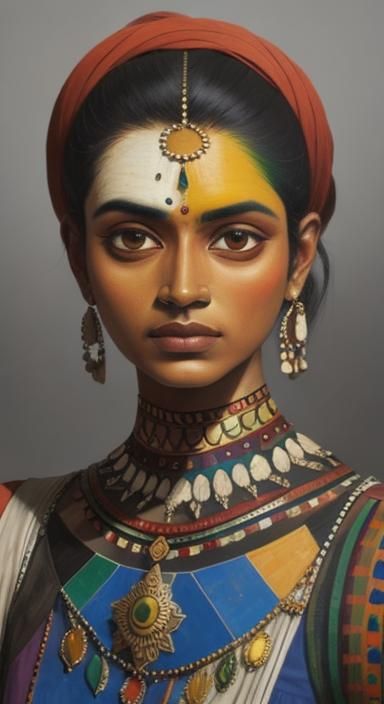 "Indian painting is a complex patchwork of differing styles,...