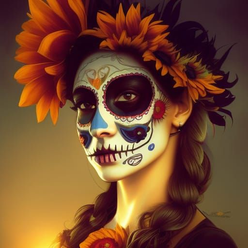 'Day of the Dead' - AI Generated Artwork - NightCafe Creator