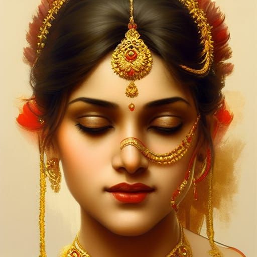 Graceful, beautiful  Indian dancing 
girls' feet
