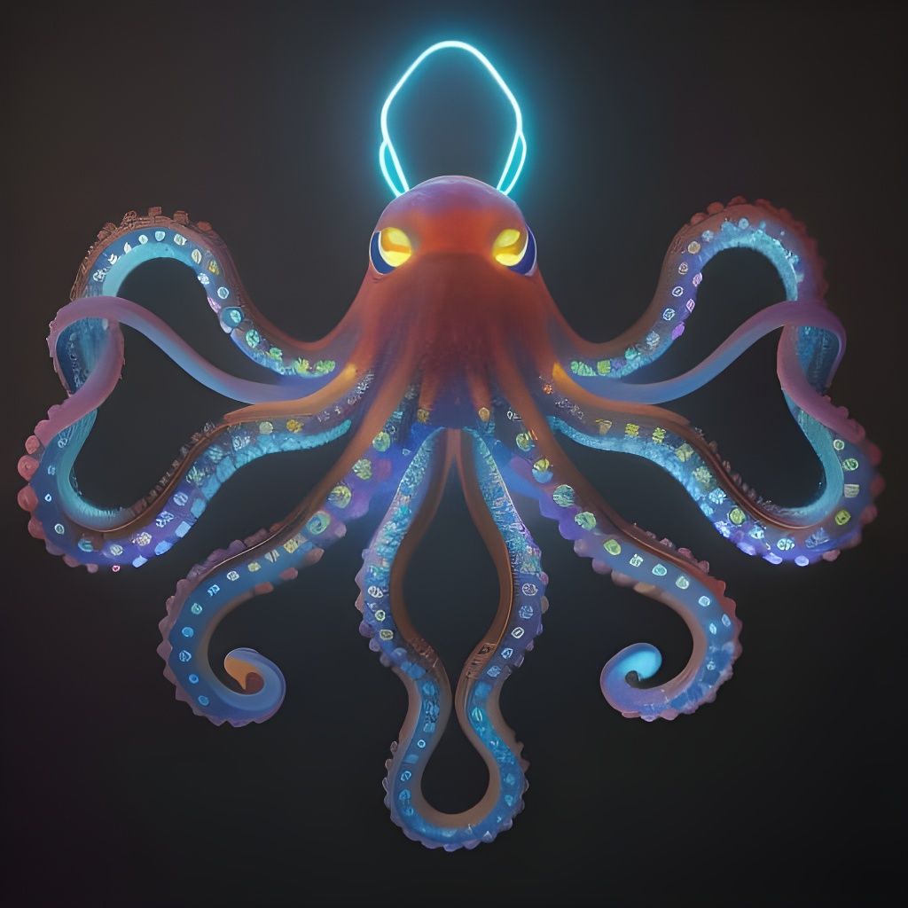 Electric Octopus AI Generated Artwork NightCafe Creator