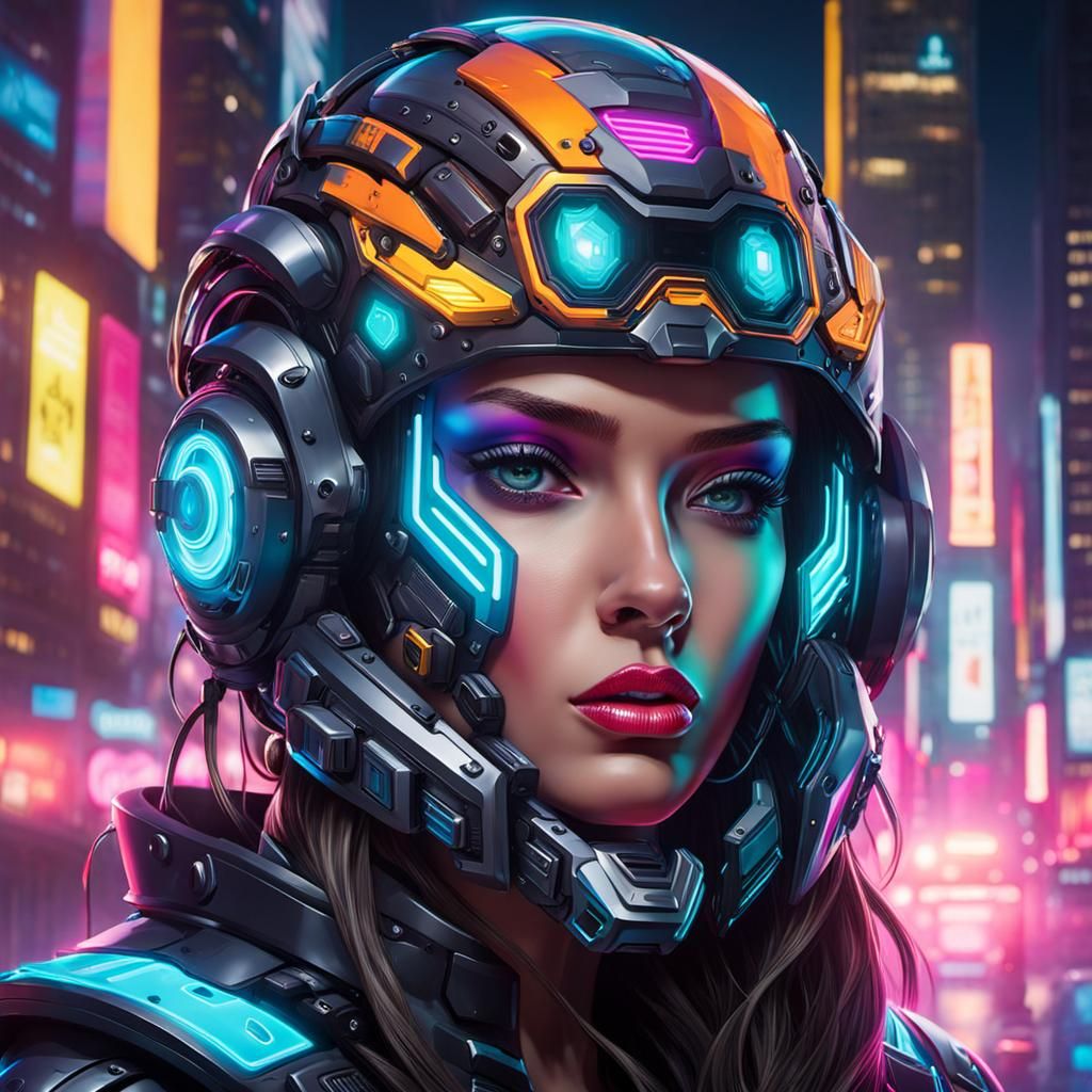 Futuristic biker - AI Generated Artwork - NightCafe Creator