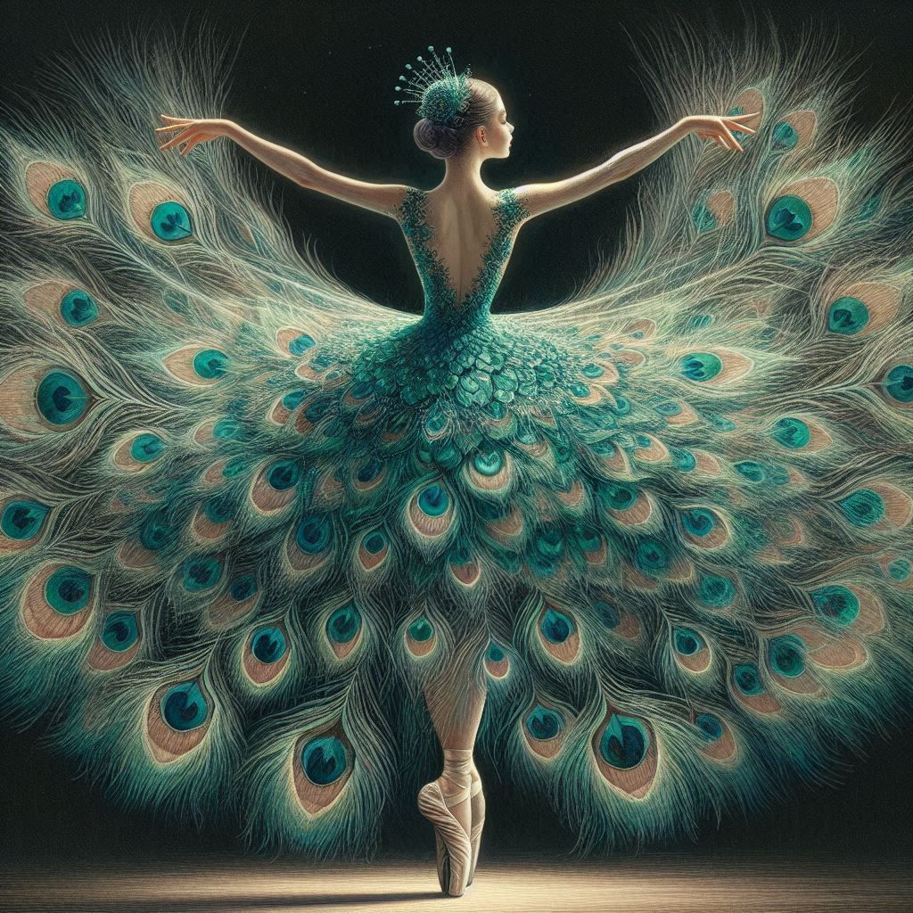 Peacock Ballerina  by @T White