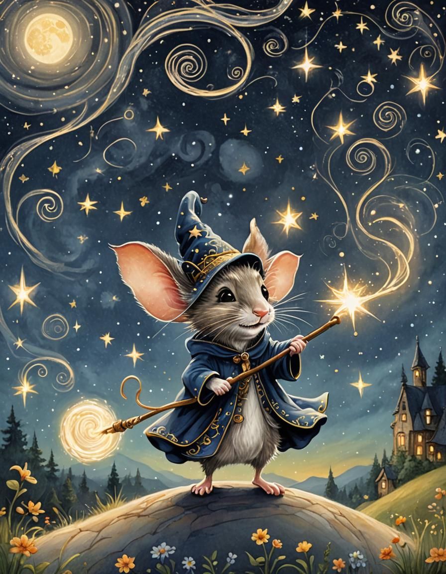 The Wizard Mouse of Magic Meadow  by @Rayven13
