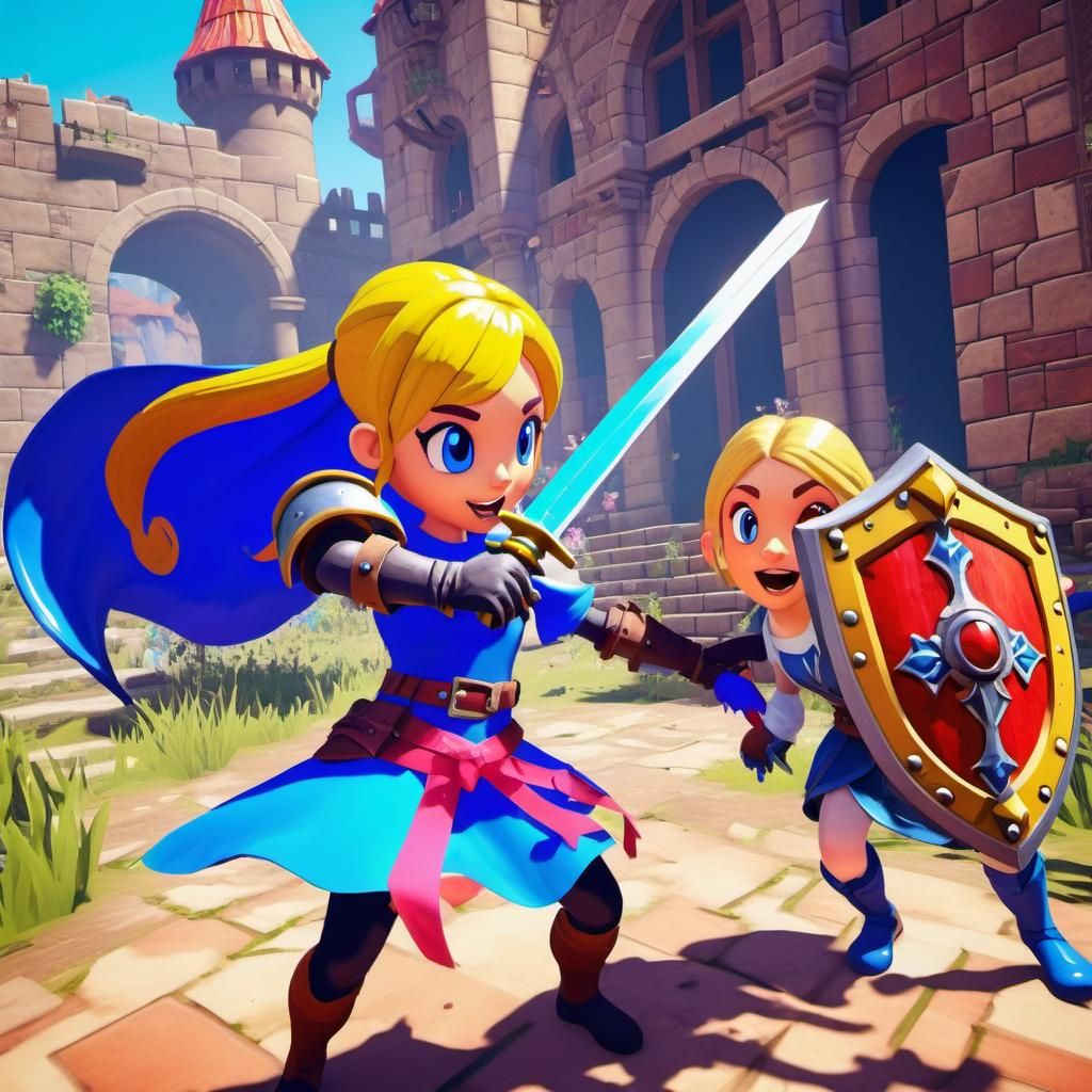 colorful video game character's