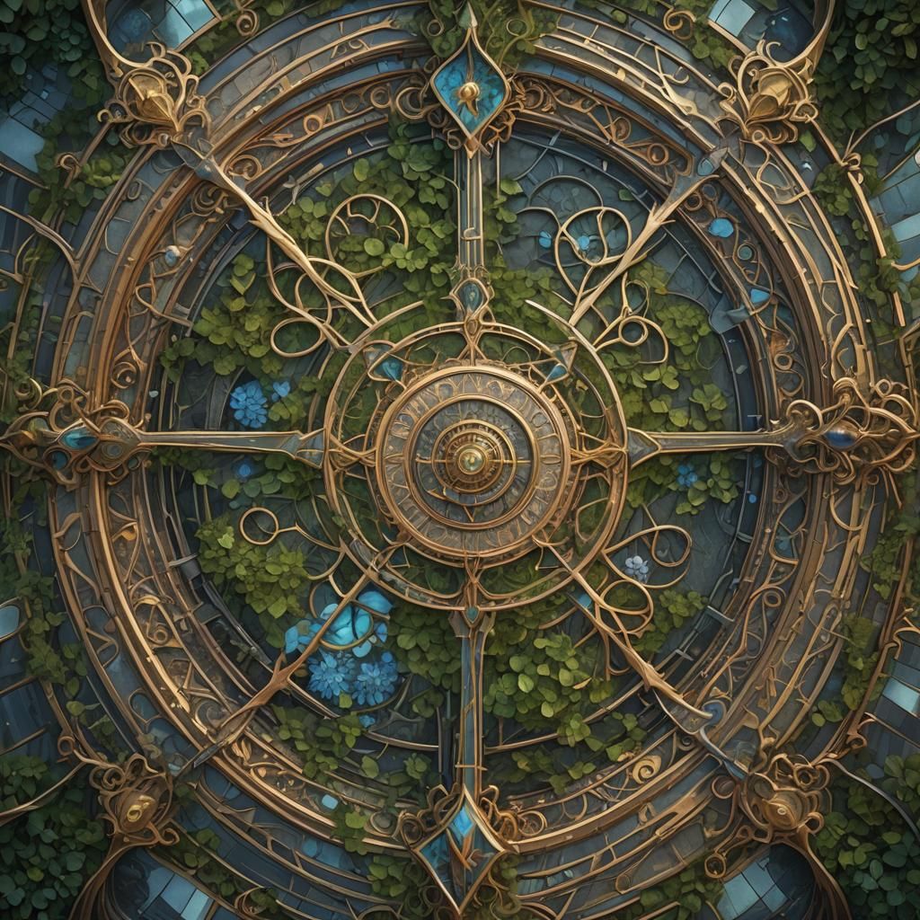 a crossroads tapestry, intricate detail