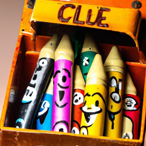 Crayons In A Cool Box AI Generated Artwork NightCafe Creator