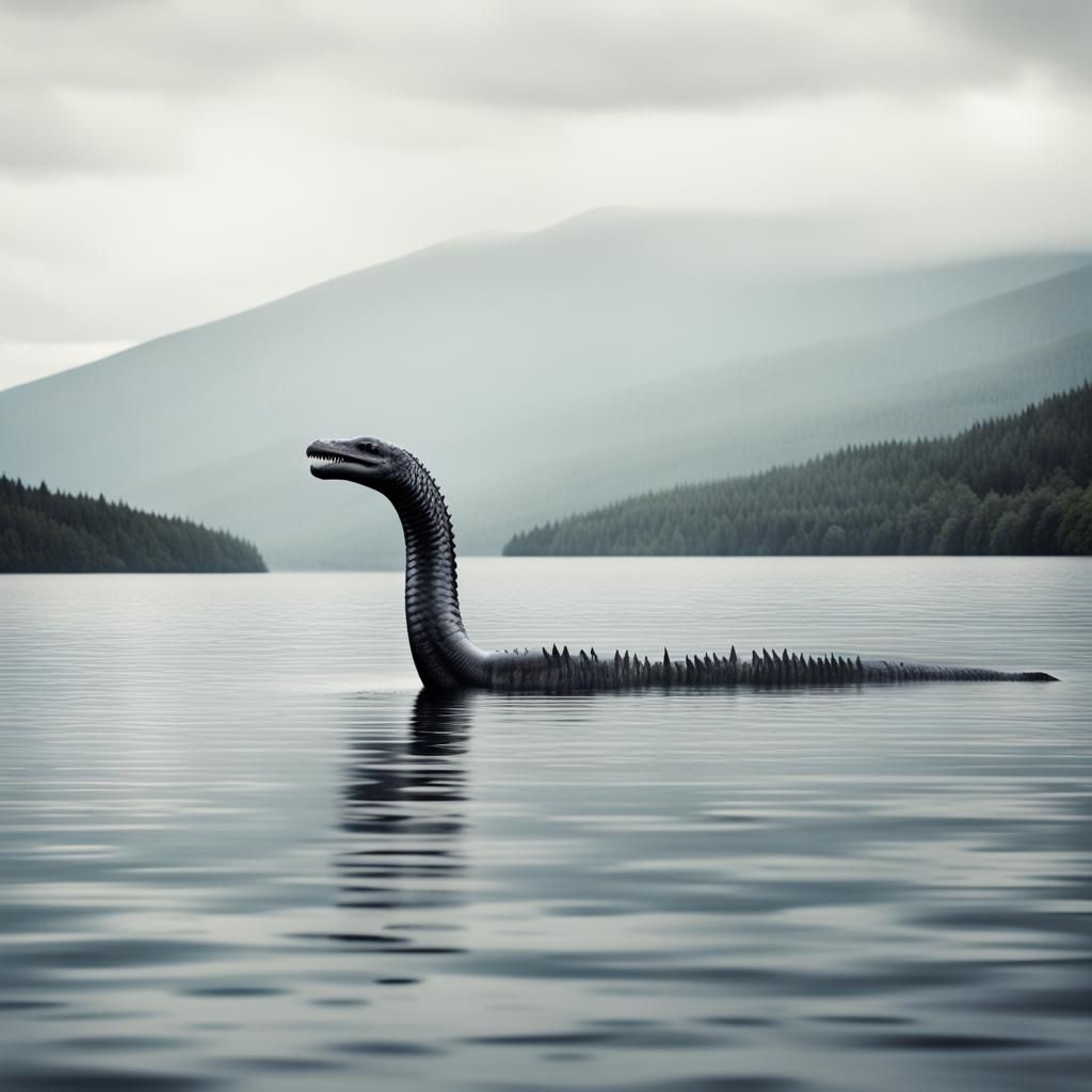 Lochness monster - AI Generated Artwork - NightCafe Creator