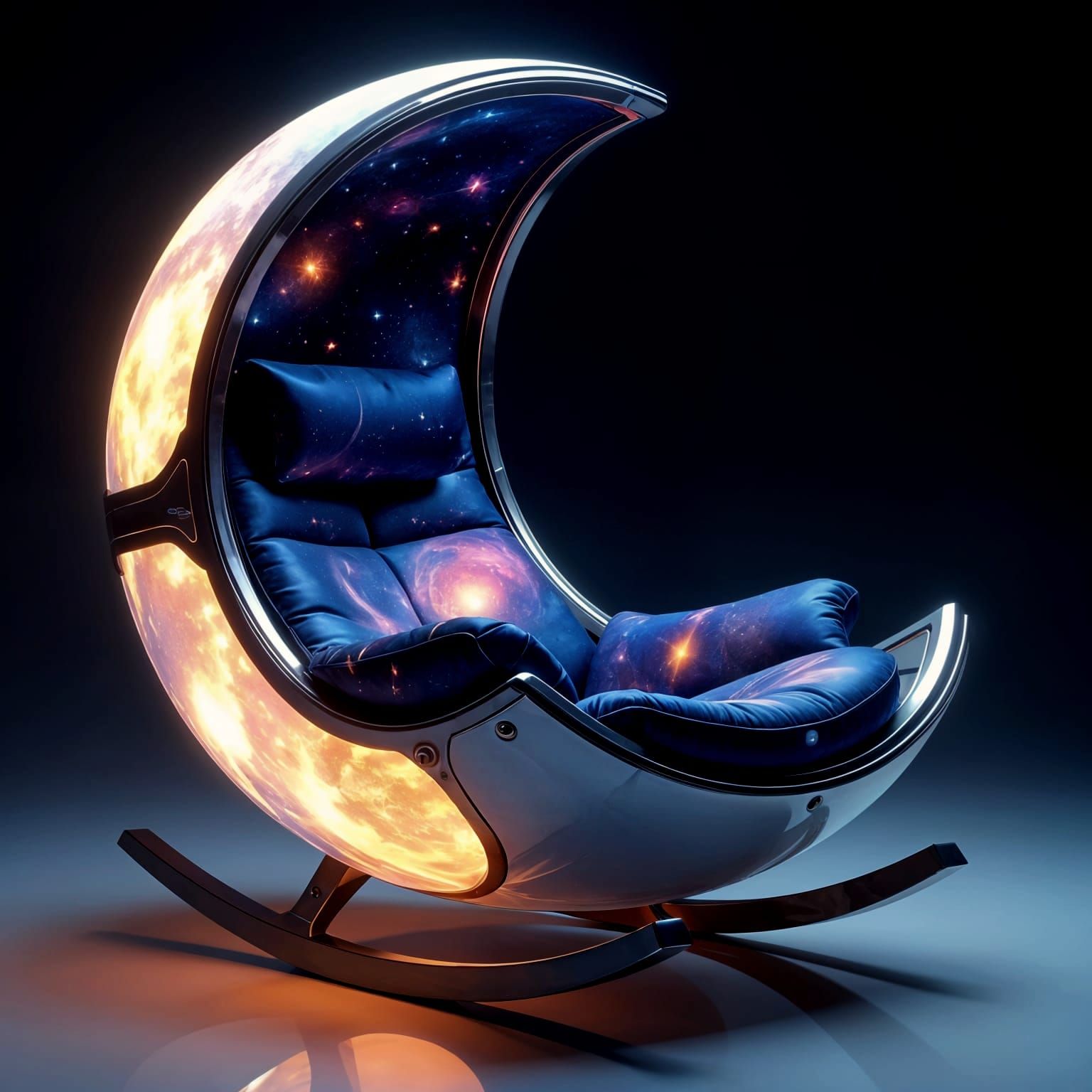 A futuristic rocking chair.   by @Tymelle
