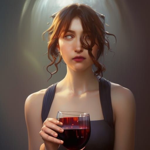 wine glass spilling
