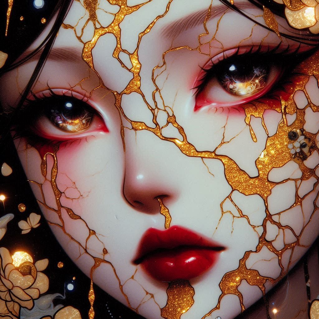 Kintsugi portrait