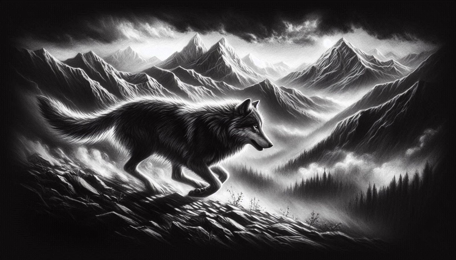 Charcoal Wolves