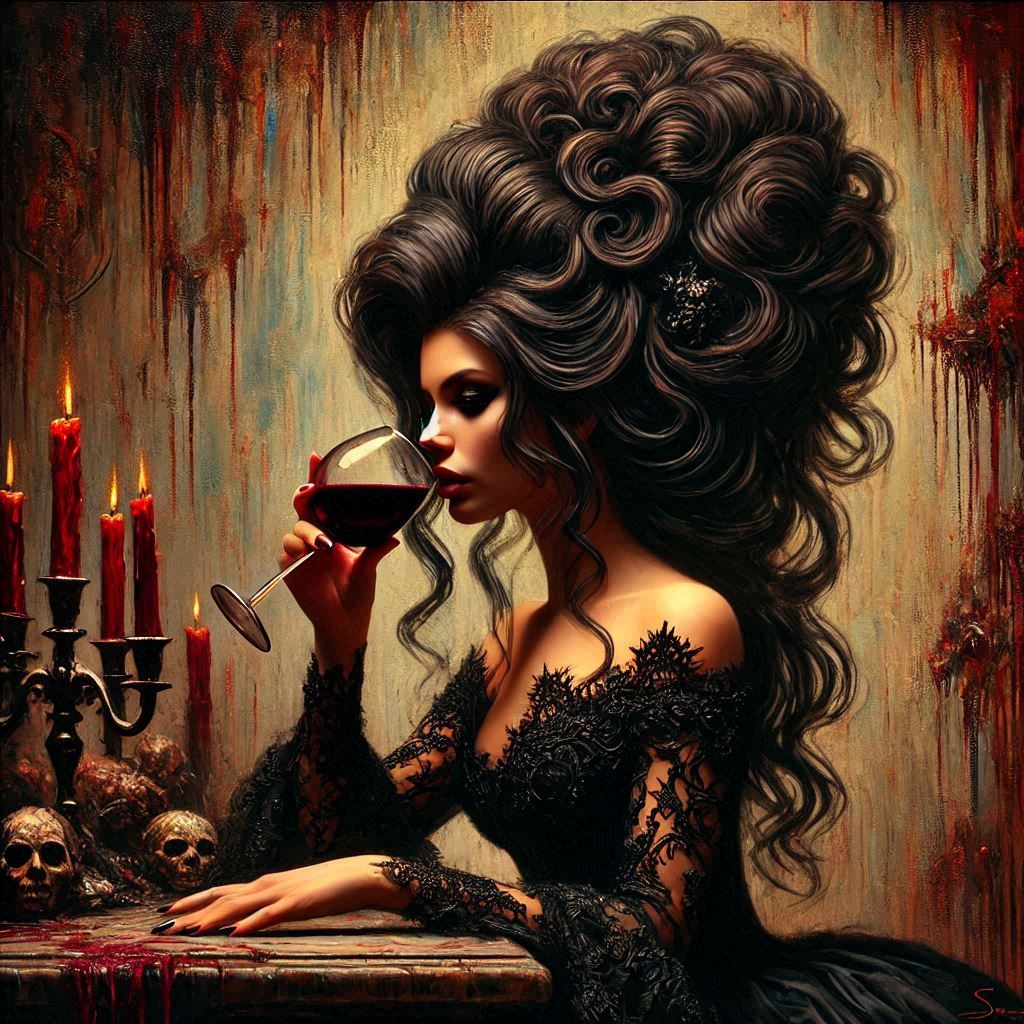 Dark Academia: Blood-Red Wine