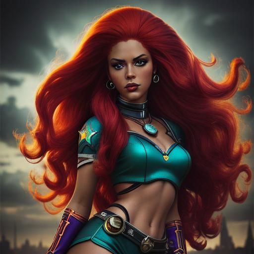 Starfire Pinup style