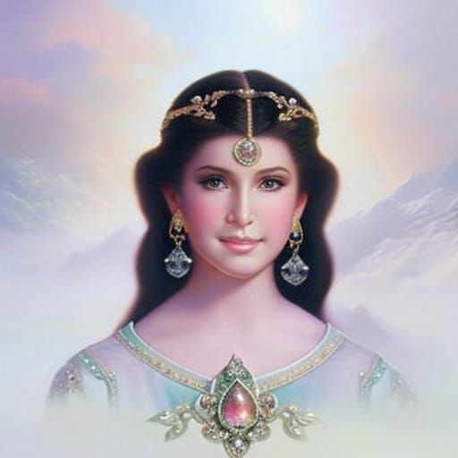 An ethereal romantic portrait