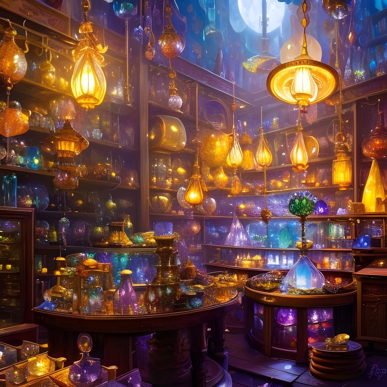 Sparkling Treasures  by @Swiss Army Squid