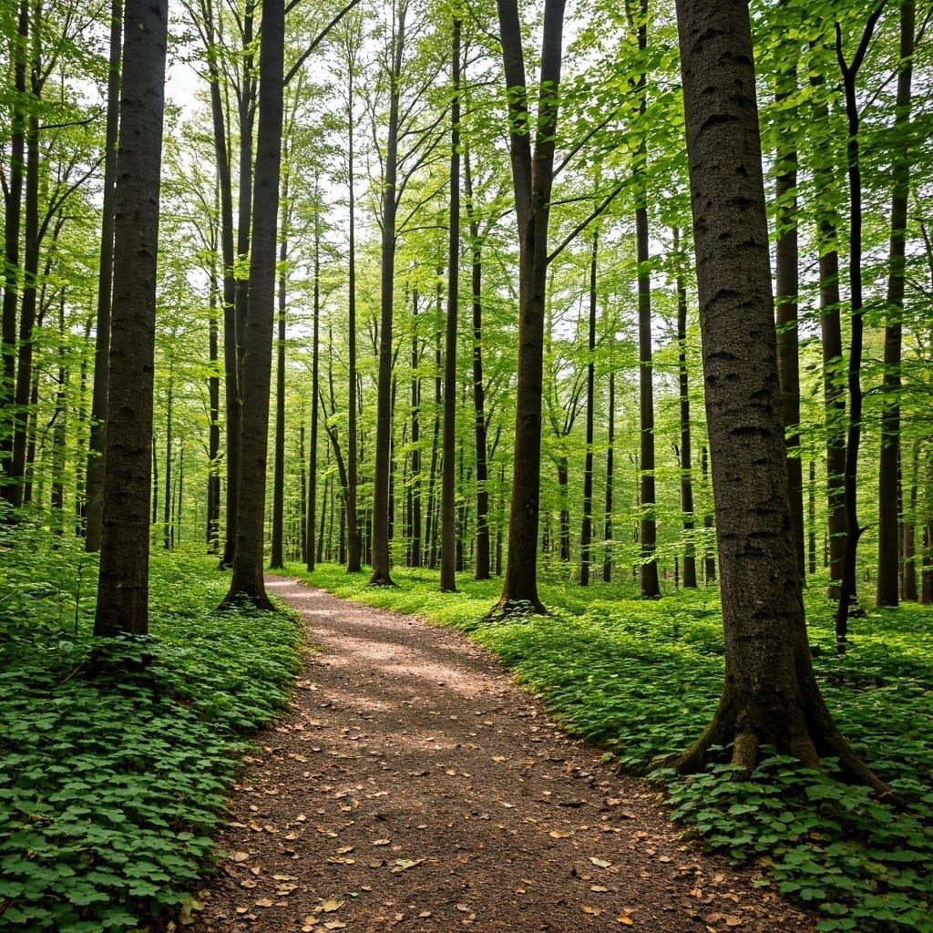 Golden Light Illuminates Serene Natural Scene in Vibrant Col...