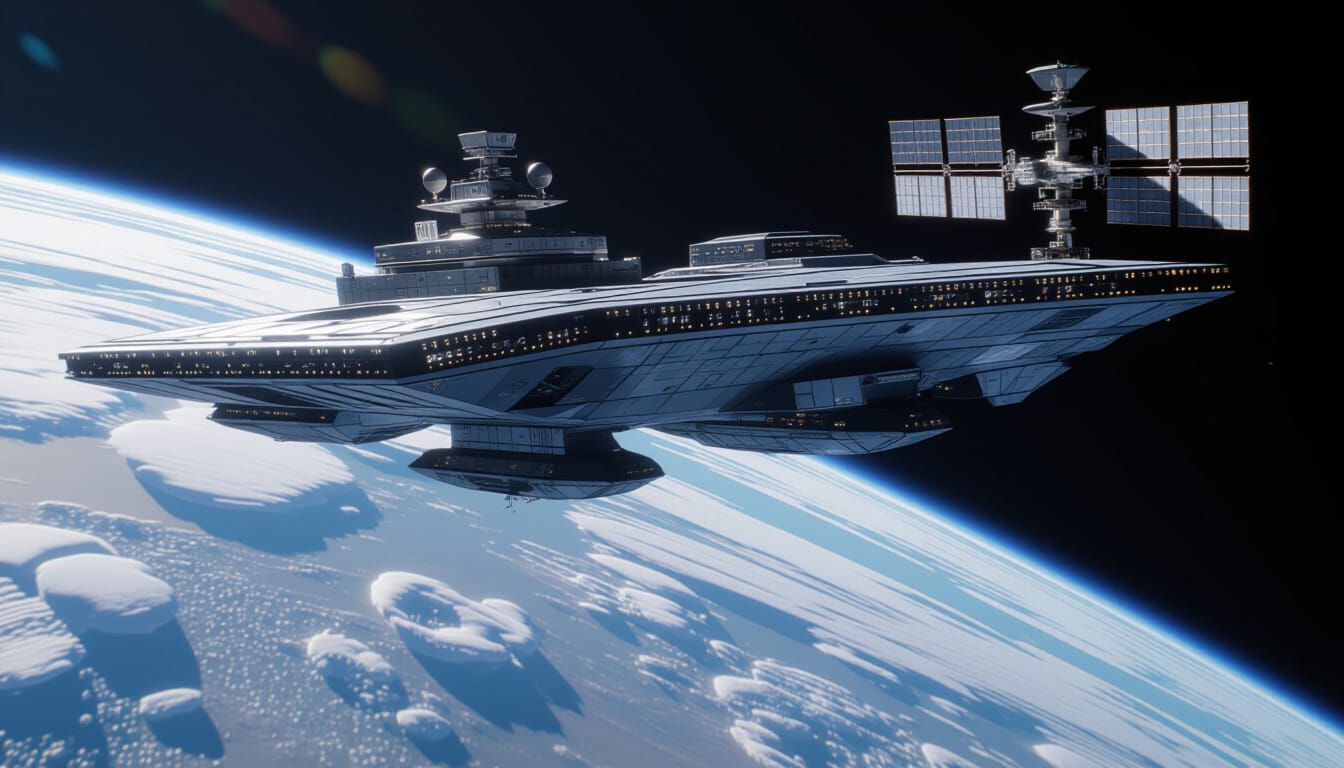 The greys stumble apon the ISS amazed that such rudimental tech actually orbits a planet 