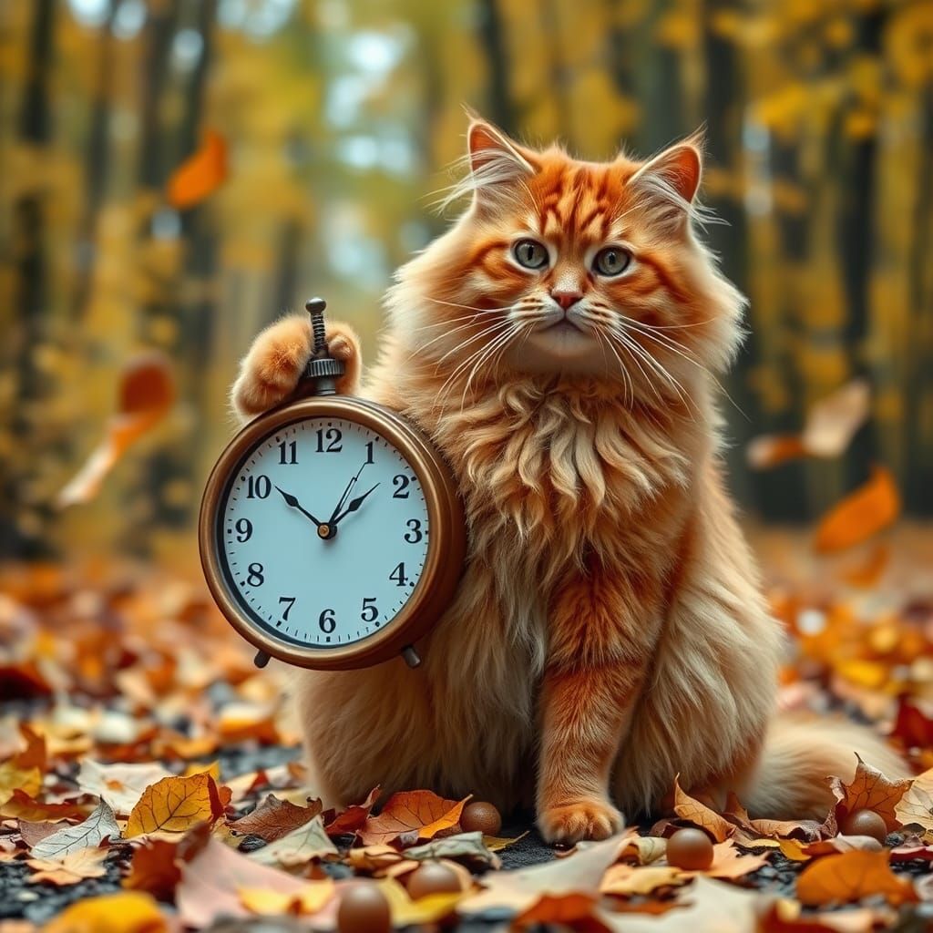 For those in the UK turn your clock back tonight! AI Generated