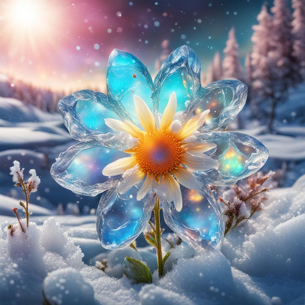 Ice flower  by @Iri9