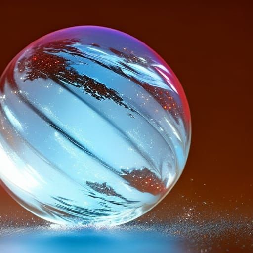 Garnet crystal sphere