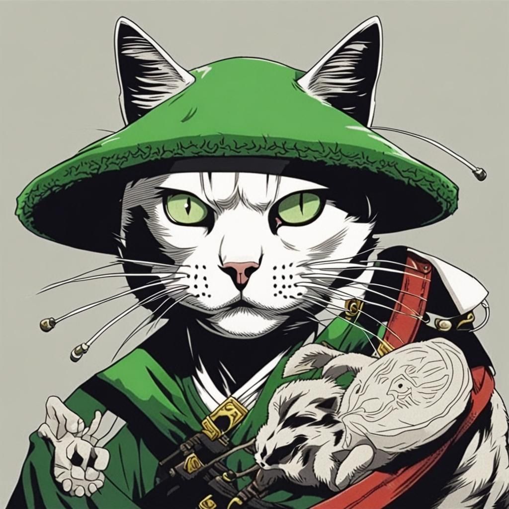 Cat fused with zoro