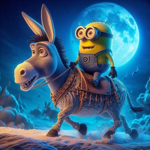 Minion Riding Donkey
