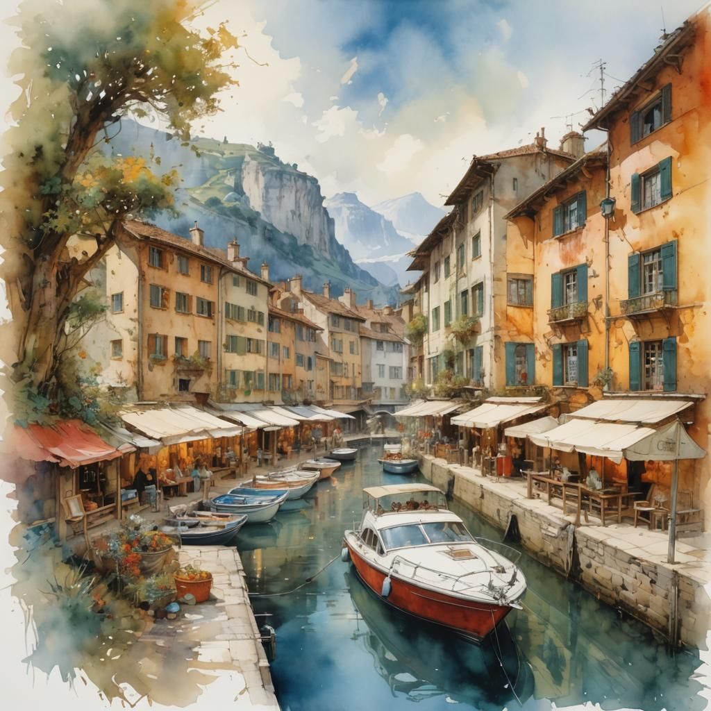 Canal  by @randomart