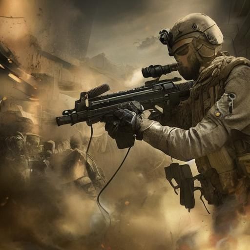 Minecraft and Modern warfare man 