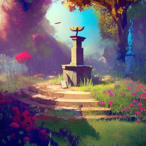 Garden Art - AI Generated Artwork - NightCafe Creator