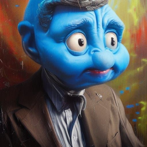 Mr Bean Smurf hybrid