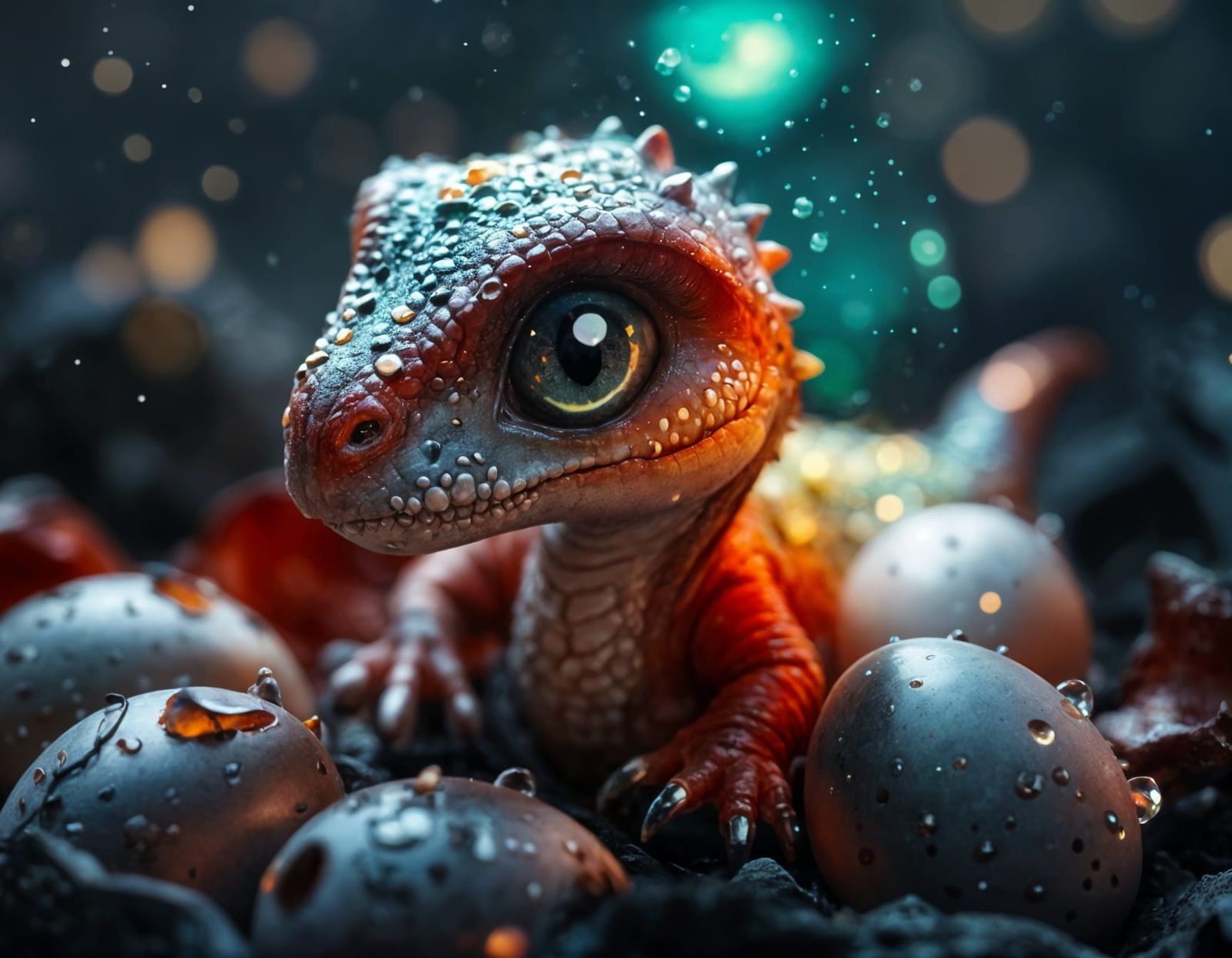 A Dinosaur’s First Monent  by @Adia