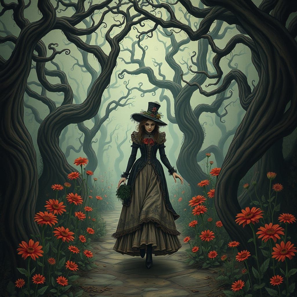 Creepy  Gardens style Addams family  by @Kocar