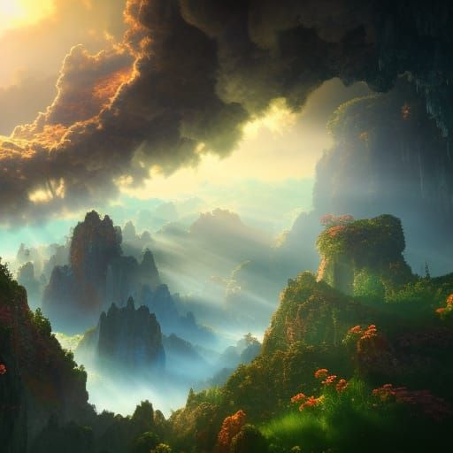 Paradise in the clouds