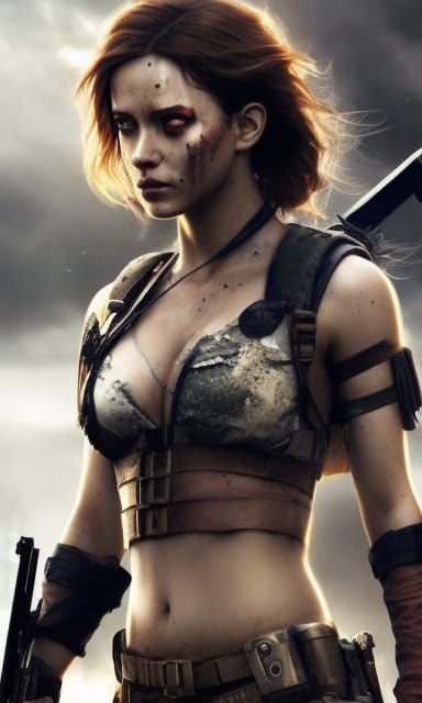 Post-Apocalyptic Warrior girl 322