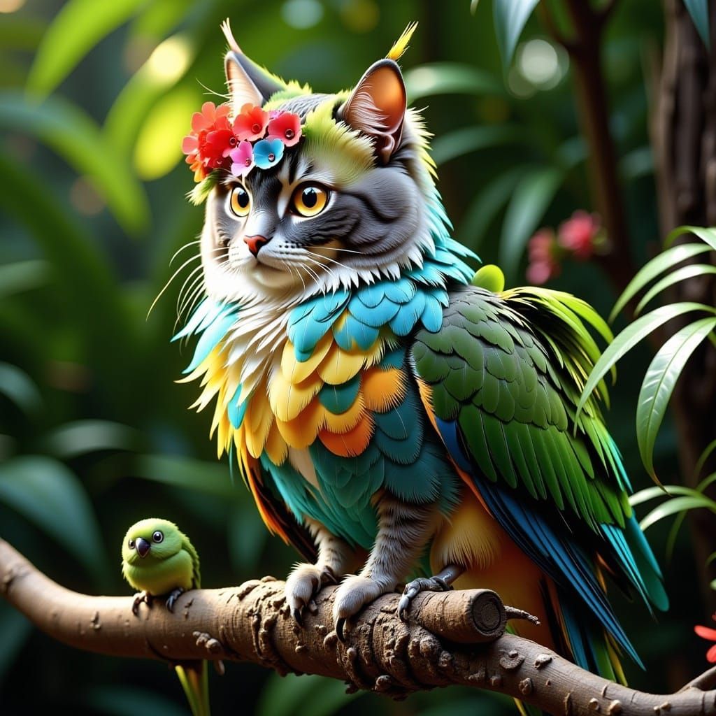 Flux Cat Parrot