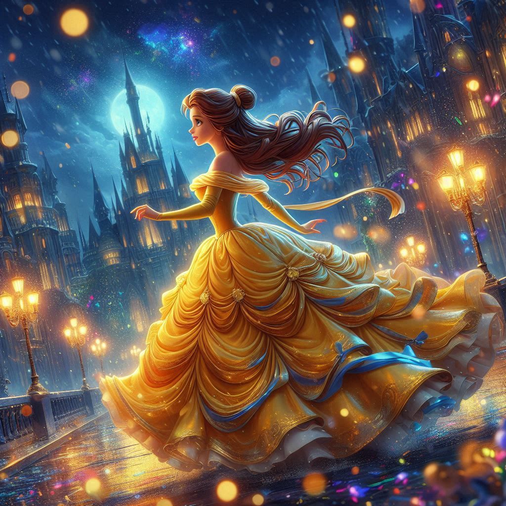 Belle in ball gown