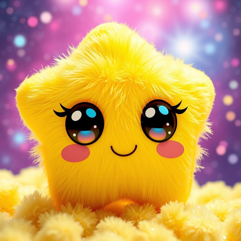 Kawaii plushie star   by @TravellerUK