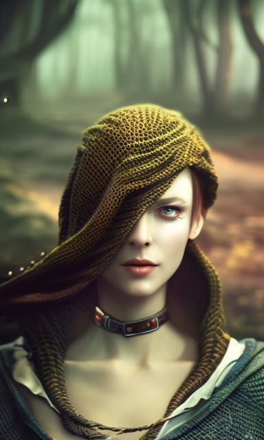 Knitted hood