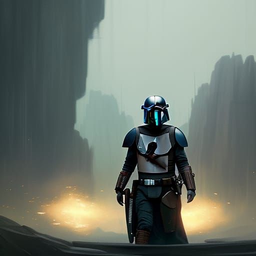 Pedro pascal as the Mandalorian - AI Generated Artwork - NightCafe Creator