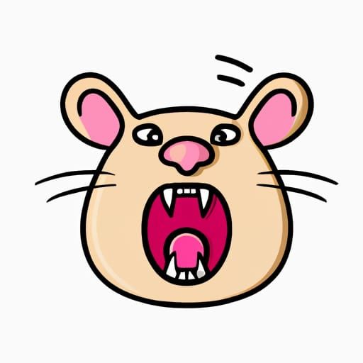 Angry Rat Emoji - AI Generated Artwork - NightCafe Creator