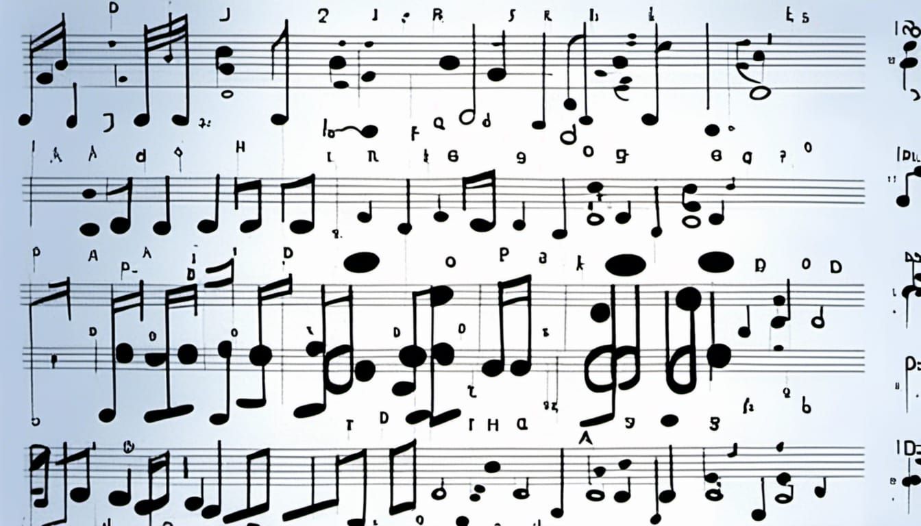 graphic music notation AI Generated Artwork NightCafe Creator